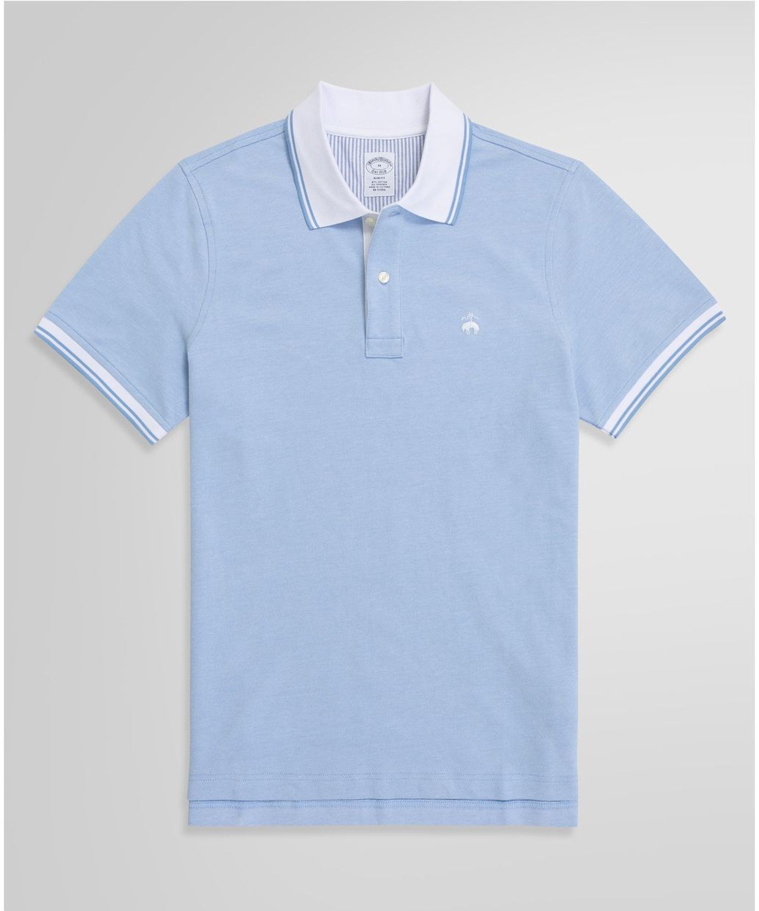 【ブルックス ブラザーズ/Brooks Brothers / MEN】のコットンストレッチピケ GFロゴ ポロシャツ Slim Fit インテリア・キッズ・メンズ・レディースファッション・服の通販 founy(ファニー) 　ファッション　Fashion　メンズファッション　Men's Style Online　ゴルフ　Golf　スポーツ　Sports　ハーフ　Half　ポロシャツ　Polo Shirt　人気　Popularity　夏　Summer　ブルー|ID: prp329100004597327 ipo3291000000032673987