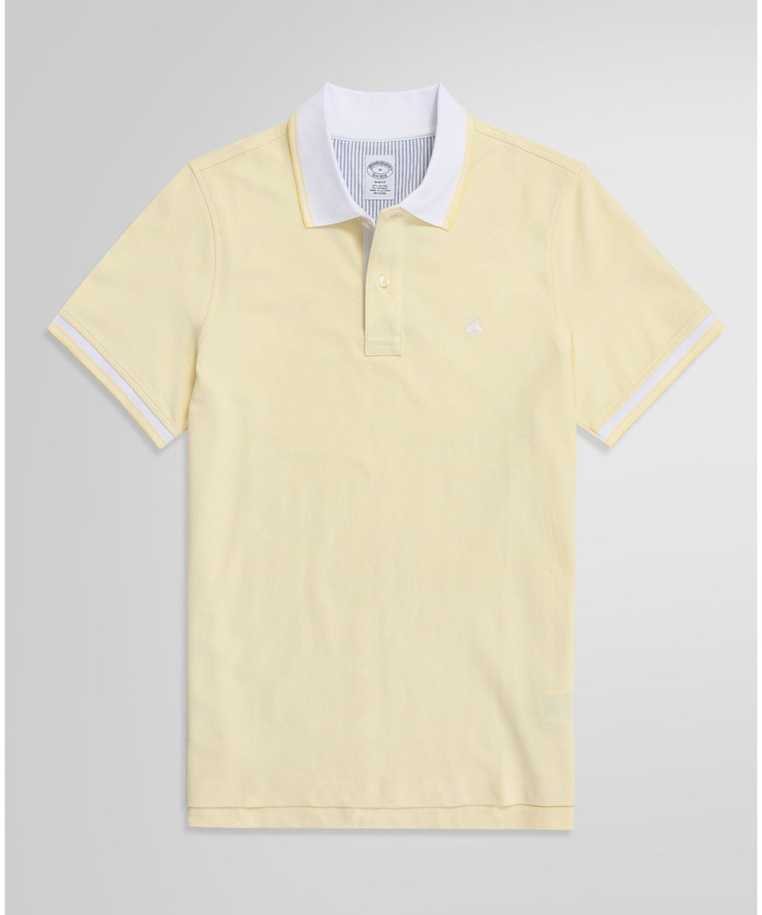 【ブルックス ブラザーズ/Brooks Brothers / MEN】のコットンストレッチピケ GFロゴ ポロシャツ Slim Fit インテリア・キッズ・メンズ・レディースファッション・服の通販 founy(ファニー) 　ファッション　Fashion　メンズファッション　Men's Style Online　ゴルフ　Golf　スポーツ　Sports　ハーフ　Half　ポロシャツ　Polo Shirt　人気　Popularity　夏　Summer　イエロー|ID: prp329100004597327 ipo3291000000032673991