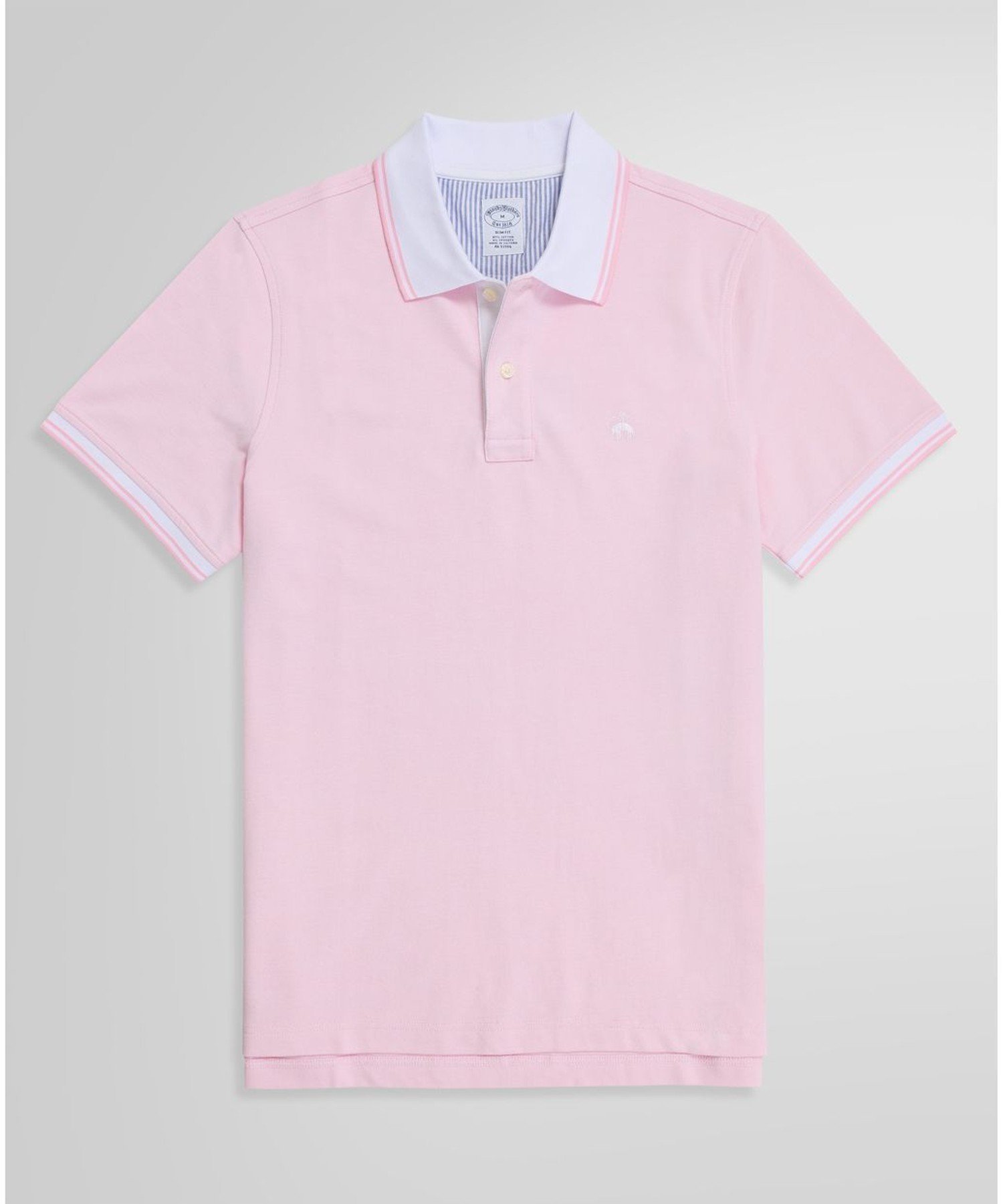【ブルックス ブラザーズ/Brooks Brothers / MEN】のコットンストレッチピケ GFロゴ ポロシャツ Slim Fit インテリア・キッズ・メンズ・レディースファッション・服の通販 founy(ファニー) 　ファッション　Fashion　メンズファッション　Men's Style Online　ゴルフ　Golf　スポーツ　Sports　ハーフ　Half　ポロシャツ　Polo Shirt　人気　Popularity　夏　Summer　ピンク|ID: prp329100004597327 ipo3291000000032673992