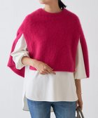 【ビアズリー/BEARDSLEY】のファーニットポンチョ ピンク|ID: prp329100004597581 ipo3291000000034405425