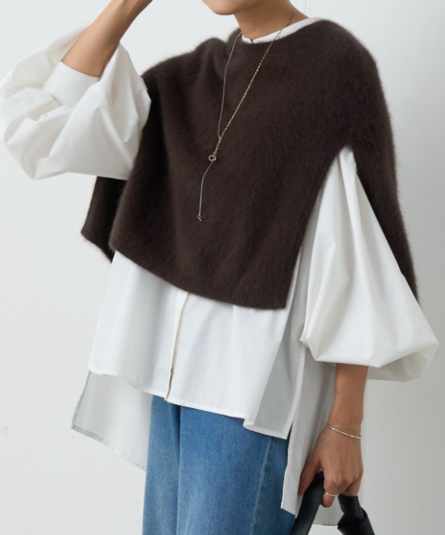 【ビアズリー/BEARDSLEY】のファーニットポンチョ インテリア・キッズ・メンズ・レディースファッション・服の通販 founy(ファニー) ファッション Fashion レディースファッション Fashion for Women アウター Coat / Outerwear Collection ポンチョ・ケープコート Ponchos & Capes トップス・カットソー Cut & Sew Tops ニット Knit Tops & Sweaters おすすめ Recommended / Our Picks ギャザー Gathered, Ruffled ショート Short, Short Length ショール Shawl, Wrap シンプル Simple, Minimal ストール Stole, Wrap フォックス Fox, Fox Fur ポケット Pocket, Pocket Detail ポンチョ Poncho, Cape Style エレガント 上品 Elegant ブラウン|ID: prp329100004597581 ipo3291000000034405427