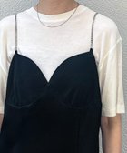 【ジュノア/JUNOAH】のチェーンVネックキャミIラインワンピース ブラック|ID: prp329100004597582 ipo3291000000032676916