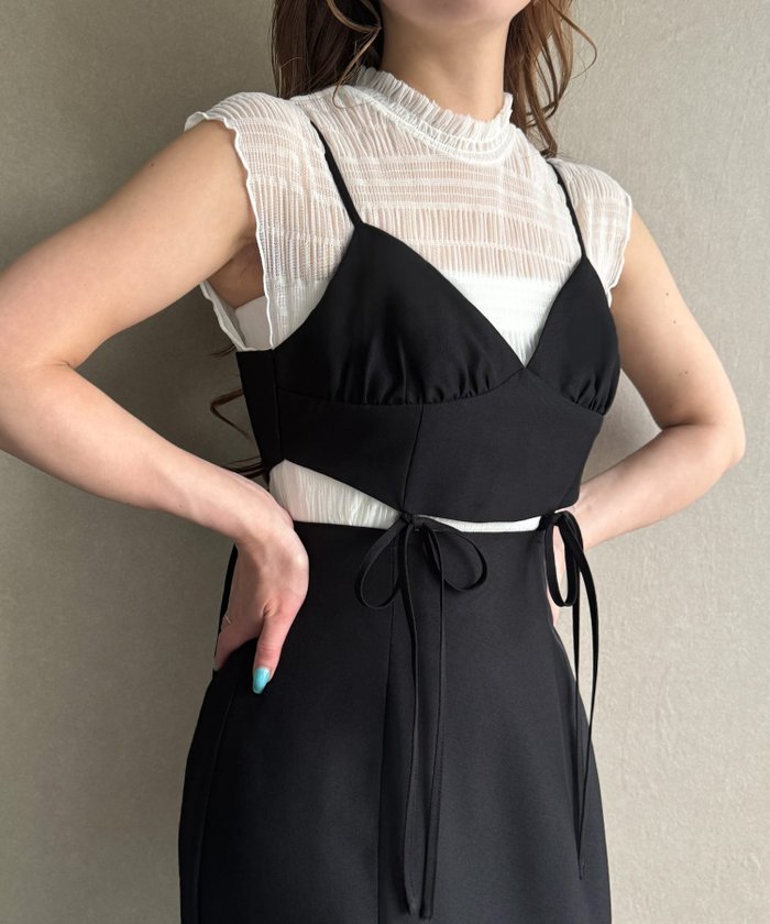 【ジュノア/JUNOAH】の【ビスチェ取り外し可能】キャミワンピース インテリア・キッズ・メンズ・レディースファッション・服の通販 founy(ファニー) https://founy.com/ ファッション Fashion レディースファッション Ladies' Fashion Online ワンピース Dress キャミワンピース No Sleeve Dresses キャミワンピース Cami Dress ビスチェ Bustier |ID: prp329100004597585 ipo3291000000032676959