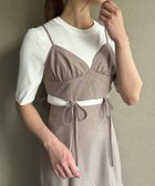 【ジュノア/JUNOAH】の【ビスチェ取り外し可能】キャミワンピース ピンクベージュ|ID: prp329100004597585 ipo3291000000032676965