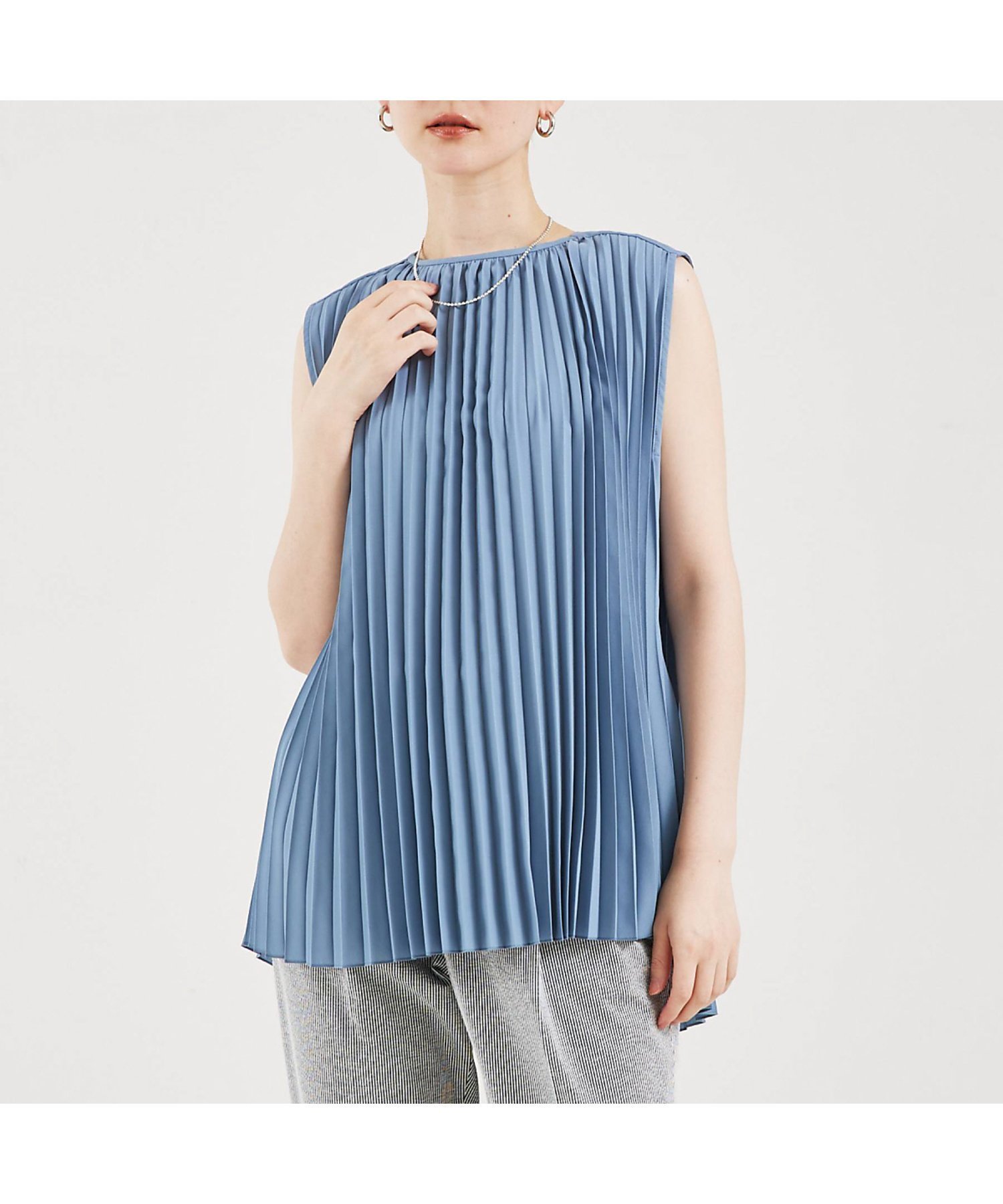 【カリテ/qualite】のサーキュラープリーツブラウス 人気、トレンドファッション・服の通販 founy(ファニー) 　ファッション　Fashion　レディースファッション　Ladies' Fashion Online　トップス・カットソー　Tops/Tshirt　シャツ/ブラウス　Shirts/Blouses　おすすめ　Recommend　夏　Summer　 other-1|ID: prp329100004597587 ipo3291000000032676980