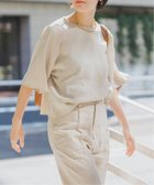 【スピック&スパン/Spick & Span】の《追加》ハイブリッドラミーTトップス ベージュ|ID: prp329100004597593 ipo3291000000032677094