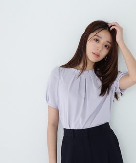 【ナチュラル ビューティー ベーシック/NATURAL BEAUTY BASIC】のボートネックタックブラウス 人気、トレンドファッション・服の通販 founy(ファニー) ファッション Fashion レディースファッション Ladies' Fashion Online トップス・カットソー Tops/Tshirt シャツ/ブラウス Shirts/Blouses ジョーゼット Georgette スリーブ Sleeve エレガント 上品 Elegant |ID:prp329100004597594