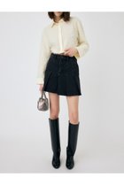 【マウジー/moussy】のPLEATED デニムミニスカート BLK|ID: prp329100004597597 ipo3291000000032677139