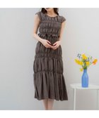 【ノエラ/Noela】のシャーリングキャミワンピ*ブラウスセット チャ|ID: prp329100004597604 ipo3291000000032677208
