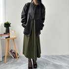 【メゾンドラティール/maison de LATIR】のエレガントフレア万能ワンピース 人気、トレンドファッション・服の通販 founy(ファニー) ファッション Fashion レディースファッション Ladies' Fashion Online ワンピース Dress お家時間・ステイホーム Home Time/Stay Home エレガント 上品 Elegant ギャザー Gather シンプル Simple スタイリッシュ Stylish フォーマル Formal ラウンド Round thumbnail カーキー|ID: prp329100004597628 ipo3291000000032677534