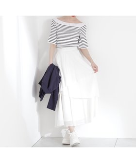 【プロポーション ボディドレッシング/PROPORTION BODY DRESSING】 コットンボイルティアードスカート人気、トレンドファッション・服の通販 founy(ファニー) ファッション Fashion レディースファッション Ladies' Fashion Online スカート Skirt ティアードスカート Tiered Skirts サマー Summer ティアードスカート Tiered Skirt |ID:prp329100004597639