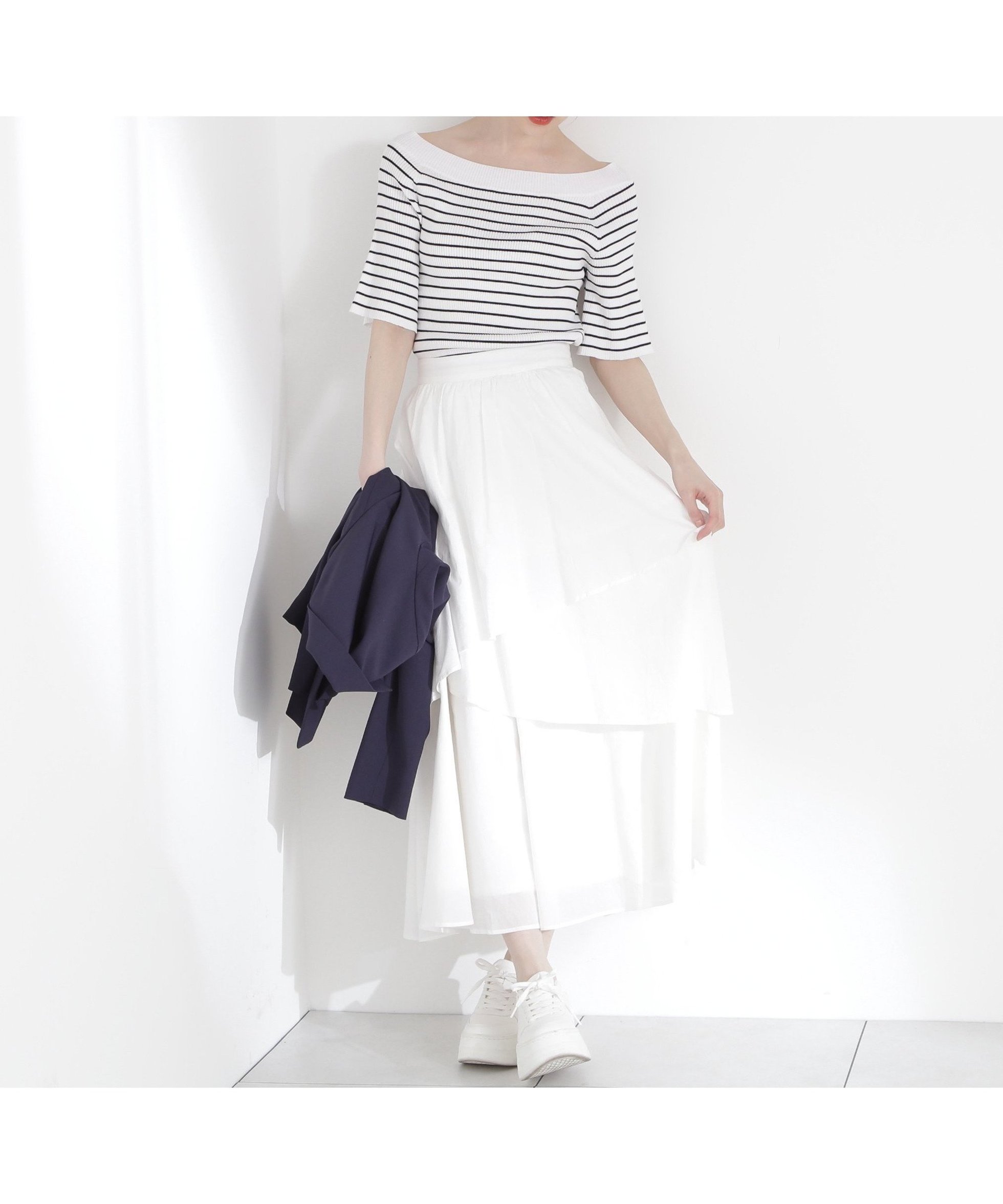 【プロポーション ボディドレッシング/PROPORTION BODY DRESSING】のコットンボイルティアードスカート 人気、トレンドファッション・服の通販 founy(ファニー) 　ファッション　Fashion　レディースファッション　Ladies' Fashion Online　スカート　Skirt　ティアードスカート　Tiered Skirts　サマー　Summer　ティアードスカート　Tiered Skirt　 other-1|ID: prp329100004597639 ipo3291000000032677698