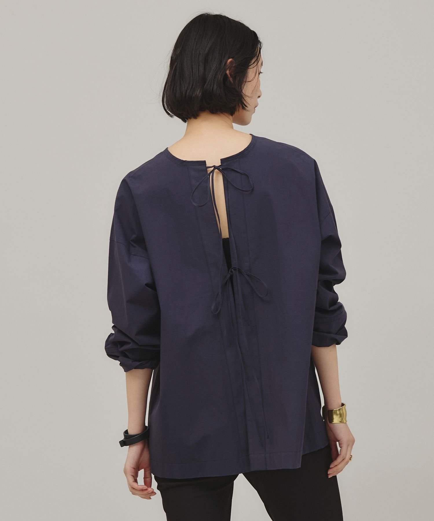 【カレンソロジー/Curensology】の2WAYリボンブラウス インテリア・キッズ・メンズ・レディースファッション・服の通販 founy(ファニー) 　ファッション　Fashion　レディースファッション　Ladies' Fashion Online　トップス・カットソー　Tops/Tshirt　シャツ/ブラウス　Shirts/Blouses　エレガント 上品　Elegant　コンパクト　Compact　シンプル　Simple　タイプライター　Typewriter　フェイス　Face　リボン　Ribbon　ネイビー88|ID: prp329100004597646 ipo3291000000032677776
