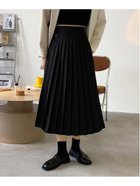 【ミニミニストア/miniministore】のプリーツスカート ミモレ丈レディース 無地 ブラック|ID: prp329100004597655 ipo3291000000032677841