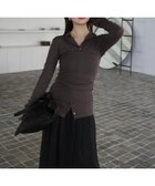 【アニュアンス/anuans】のテンセルウールレイヤーカットトップス 人気、トレンドファッション・服の通販 founy(ファニー) ファッション Fashion レディースファッション Ladies' Fashion Online トップス・カットソー Tops/Tshirt とろみ Thickness なめらか Smooth ウォッシャブル Washable カーディガン Cardigan ストレッチ Stretch ハイネック High Neck バランス Balance ビスチェ Bustier 抗菌 Antibacterial thumbnail CHARCOALGREY|ID: prp329100004597657 ipo3291000000032677902