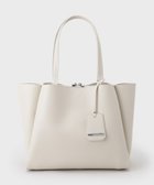 【インディヴィ/INDIVI】の【合皮/A4収納可能】タックデザイン通勤バッグ グレージュ|ID: prp329100004597682 ipo3291000000032678195