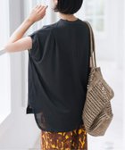 【スピック&スパン/Spick & Span】のC/Rショルダータックフレンチスリーブプルオーバー ブラック|ID: prp329100004597687 ipo3291000000032678221