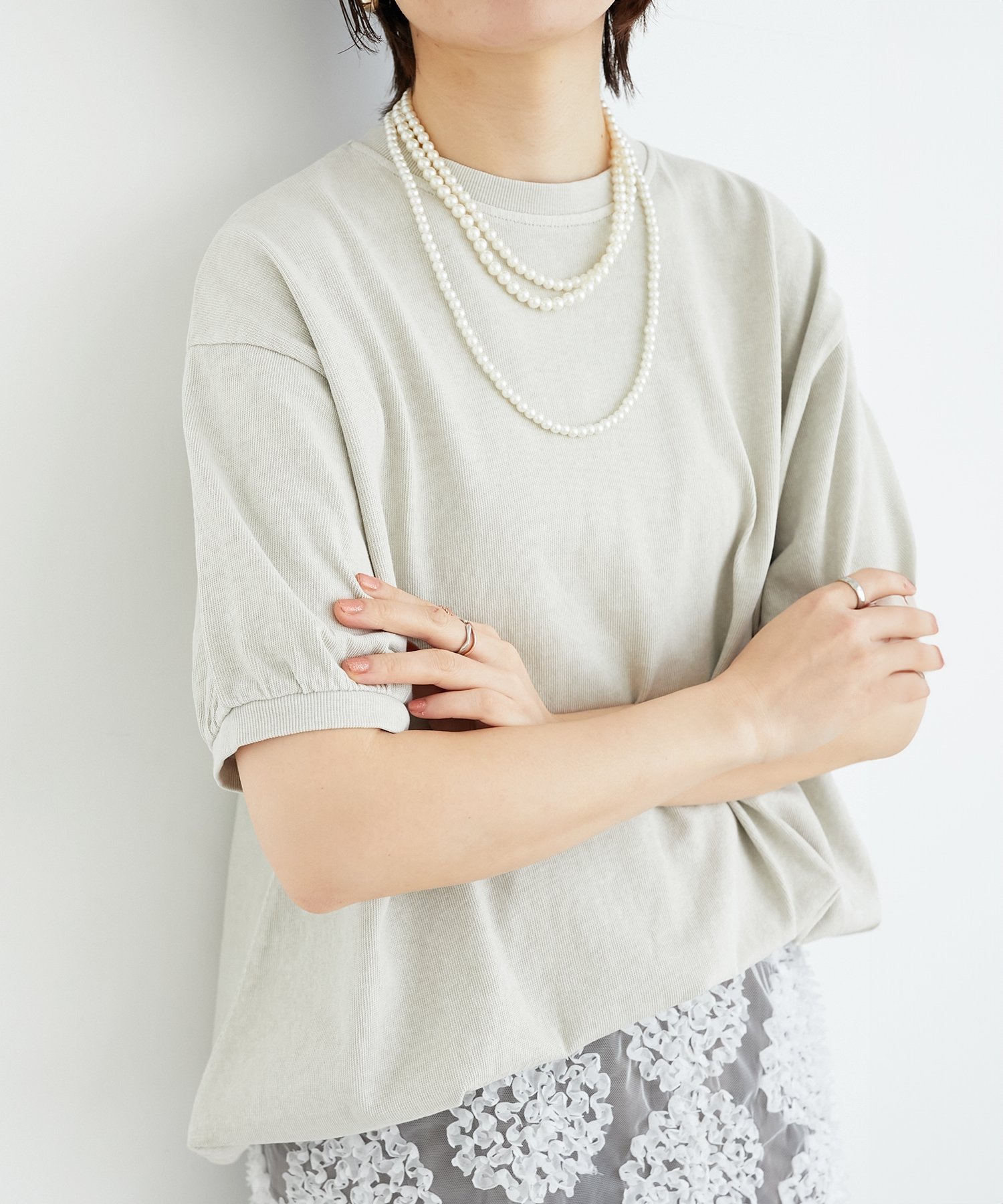 【ルクールブラン/le.coeur blanc】のSTAR STRIPE ベーシックリブT インテリア・キッズ・メンズ・レディースファッション・服の通販 founy(ファニー) 　ファッション　Fashion　レディースファッション　Fashion for Women　おすすめ　Recommended / Our Picks　アンダー　Underwear Essentials　シンプル　Simple, Minimal　トレンド　Trend, Trending Now　ベーシック　Basic, Essential　無地　Plain, Solid Color　グレージュ|ID: prp329100004597703 ipo3291000000033517931