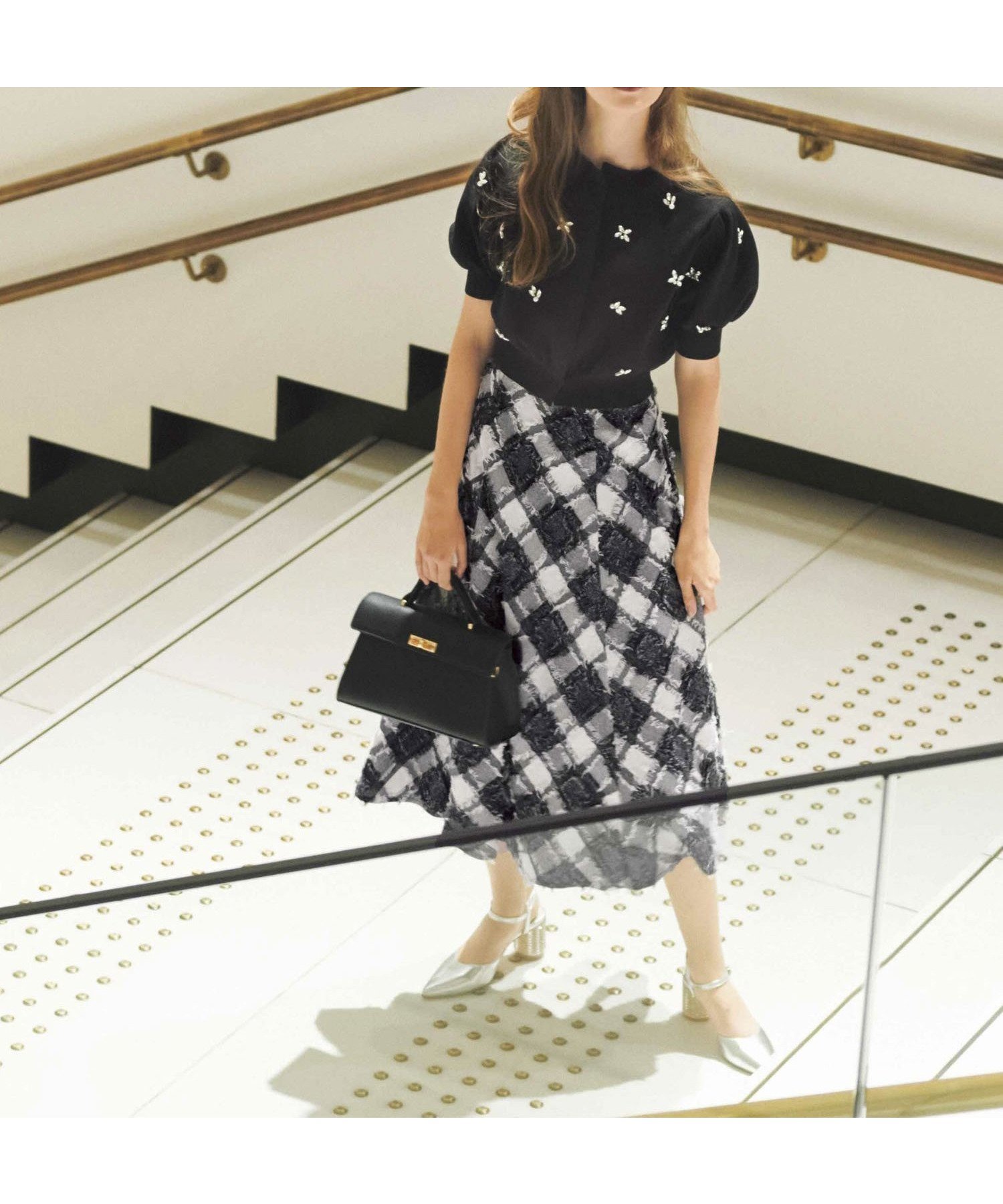 【ノエラ/Noela】のフリンジチェックスカート インテリア・キッズ・メンズ・レディースファッション・服の通販 founy(ファニー) 　ファッション　Fashion　レディースファッション　Ladies' Fashion Online　スカート　Skirt　おすすめ　Recommend　チェック　Check　トレンド　Trend　フリンジ　Fringe　ポケット　Pocket　今季　This Season　夏　Summer　ブラック|ID: prp329100004597712 ipo3291000000032678539