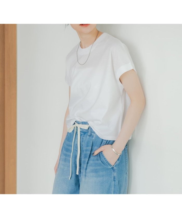 【アーバンリサーチ/URBAN RESEARCH】のスーピマコットンフレンチスリーブカットソー インテリア・キッズ・メンズ・レディースファッション・服の通販 founy(ファニー) https://founy.com/ ファッション Fashion レディースファッション Ladies' Fashion Online トップス・カットソー Tops/Tshirt カットソー Cut and Sewn 2025年 2025 2025春夏・S/S Ss,Spring/Summer,2025 カットソー Cut And Sew シルケット Mercerization シンプル Simple スリーブ Sleeve デニム Denim バランス Balance フレンチ French ボトム Bottom エレガント 上品 Elegant 夏 Summer S/S・春夏 Ss・Spring/Summer |ID: prp329100004597734 ipo3291000000032678805