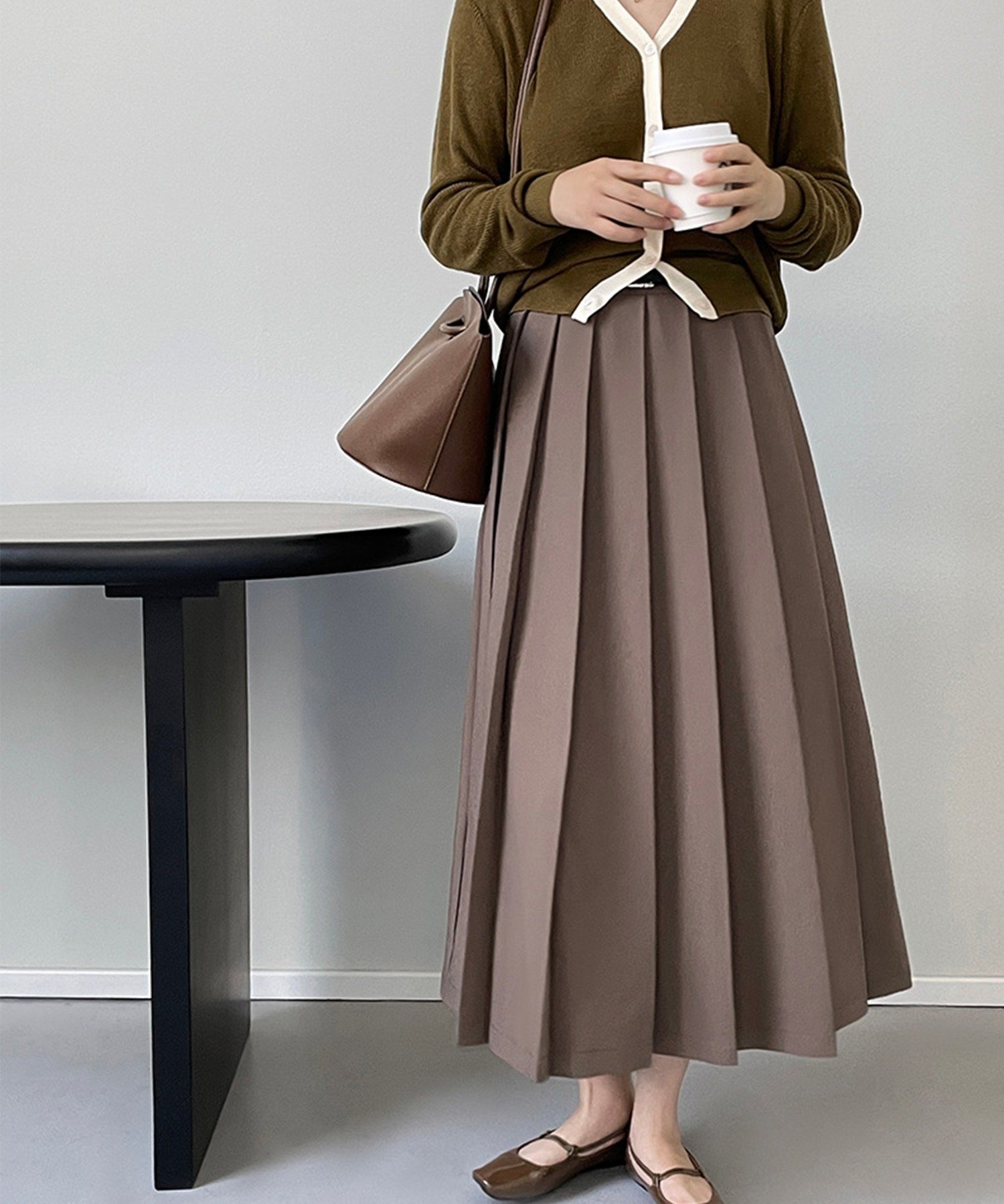 【アイモハ/aimoha】のaimoha -select-/ハイウエストプリーツスカート 人気、トレンドファッション・服の通販 founy(ファニー) 　ファッション　Fashion　レディースファッション　Ladies' Fashion Online　スカート　Skirt　プリーツスカート　Pleated Skirts　インナー　Inner　カーディガン　Cardigan　シンプル　Simple　フェミニン　Feminine　プリーツ　Pleats　ロング　Long　 other-1|ID: prp329100004597761 ipo3291000000032679125