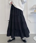 【その他のブランド/Other】のリボンティアードロングスカート ブラック|ID: prp329100004597780 ipo3291000000032759023