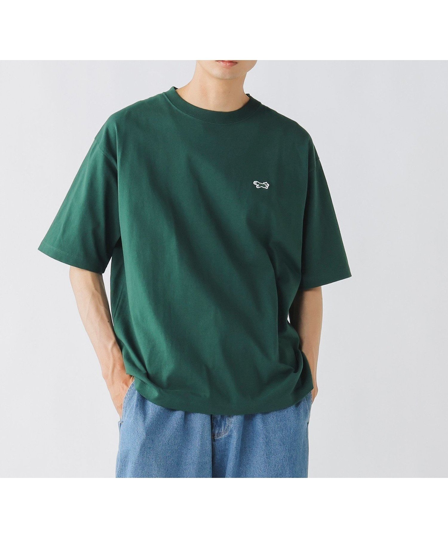 【ビームス ハート/BEAMS HEART】のPENNEY S / フォックス ワッペン Tシャツ インテリア・キッズ・メンズ・レディースファッション・服の通販 founy(ファニー) 　ファッション　Fashion　レディースファッション　Ladies' Fashion Online　トップス・カットソー　Tops/Tshirt　シャツ/ブラウス　Shirts/Blouses　ロング / Tシャツ　T-Shirts　スペシャル　Special　ダブル　Double　トレンド　Trend　フィット　Fit　フォックス　Fox　ベーシック　Basic　レギュラー　Regular　ワンポイント　One Point　GREEN|ID: prp329100004597781 ipo3291000000032679418