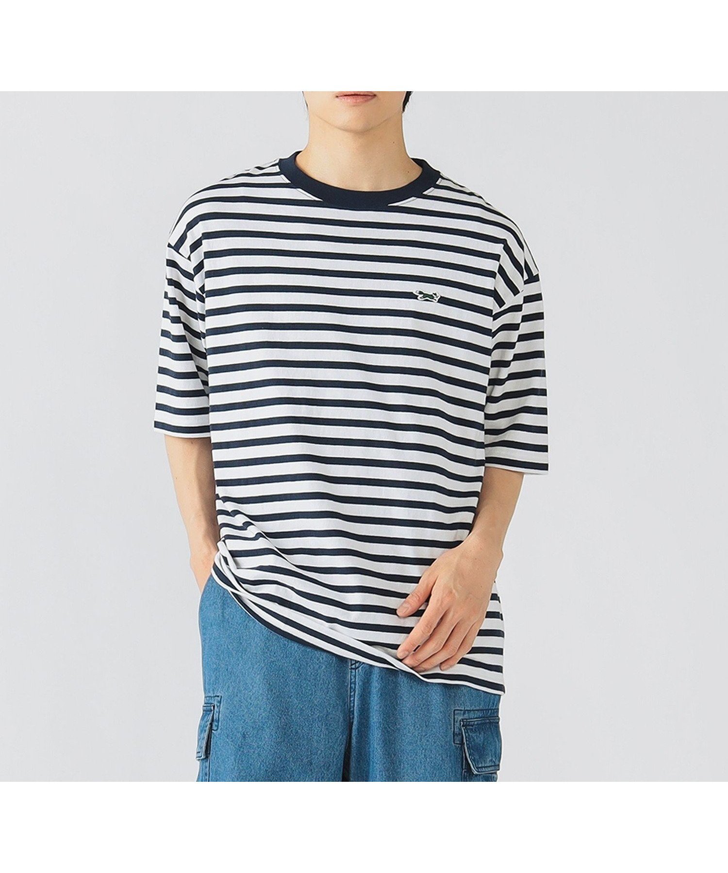 【ビームス ハート/BEAMS HEART】のPENNEY S / フォックス ワッペン Tシャツ インテリア・キッズ・メンズ・レディースファッション・服の通販 founy(ファニー) 　ファッション　Fashion　レディースファッション　Ladies' Fashion Online　トップス・カットソー　Tops/Tshirt　シャツ/ブラウス　Shirts/Blouses　ロング / Tシャツ　T-Shirts　スペシャル　Special　ダブル　Double　トレンド　Trend　フィット　Fit　フォックス　Fox　ベーシック　Basic　レギュラー　Regular　ワンポイント　One Point　BORDER|ID: prp329100004597781 ipo3291000000032679419