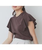 【インデックス/INDEX】の《美人百花掲載/XS-3Lサイズ》フレアスリーブバックシャントップス【接触冷感/UVケア/洗濯機洗い可】 ブラウン|ID: prp329100004597789 ipo3291000000032679521