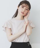 【インデックス/INDEX】の《美人百花掲載/XS-3Lサイズ》フレアスリーブバックシャントップス【接触冷感/UVケア/洗濯機洗い可】 グレージュ|ID: prp329100004597789 ipo3291000000032679524