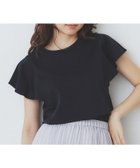 【インデックス/INDEX】の《美人百花掲載/XS-3Lサイズ》フレアスリーブバックシャントップス【接触冷感/UVケア/洗濯機洗い可】 ネイビー|ID: prp329100004597789 ipo3291000000032679526