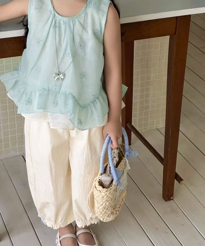 【アイモハ/aimoha / KIDS】の【aimoha-KIDS-】シフォントップス パンツセットアップ インテリア・キッズ・メンズ・レディースファッション・服の通販 founy(ファニー) https://founy.com/ ファッション Fashion キッズファッション KIDS Children’s Clothing トップス・カットソー Tops/Tees/Kids ボトムス Bottoms/Kids セットアップ Setup/Kids トップス Tops セットアップ Set Up フリル Frills |ID: prp329100004597793 ipo3291000000032679552