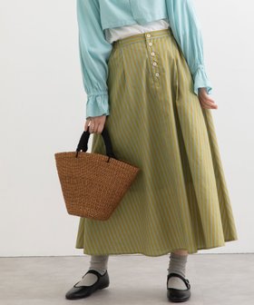 【プードゥドゥ/POU DOU DOU】のロンストプリントフレアースカート 人気、トレンドファッション・服の通販 founy(ファニー) ファッション Fashion レディースファッション Ladies' Fashion Online スカート Skirt ストライプ Stripe フレア Flare フロント Front ロンドン London |ID:prp329100004597806
