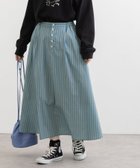 【プードゥドゥ/POU DOU DOU】のロンストプリントフレアースカート 人気、トレンドファッション・服の通販 founy(ファニー) ファッション Fashion レディースファッション Ladies' Fashion Online スカート Skirt ストライプ Stripe フレア Flare フロント Front ロンドン London thumbnail ブルー|ID: prp329100004597806 ipo3291000000032679667
