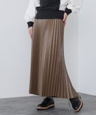 【その他のブランド/Other】のフェイクレザー プリーツスカート BROWN|ID: prp329100004597824 ipo3291000000032679938