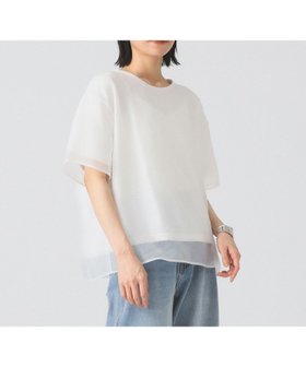 【ビームス ウイメン/BEAMS】のオーガンジー レイヤード Tシャツ 人気、トレンドファッション・服の通販 founy(ファニー) ファッション Fashion レディースファッション Ladies' Fashion Online トップス・カットソー Tops/Tshirt シャツ/ブラウス Shirts/Blouses ロング / Tシャツ T-Shirts オーガンジー Organdy シアー Sheer シューズ Shoes スニーカー Sneakers デニム Denim トレンド Trend リラックス Relax エレガント 上品 Elegant |ID:prp329100004597825