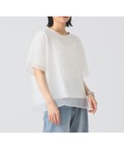 【ビームス ウイメン/BEAMS】のオーガンジー レイヤード Tシャツ 人気、トレンドファッション・服の通販 founy(ファニー) ファッション Fashion レディースファッション Ladies' Fashion Online トップス・カットソー Tops/Tshirt シャツ/ブラウス Shirts/Blouses ロング / Tシャツ T-Shirts オーガンジー Organdy シアー Sheer シューズ Shoes スニーカー Sneakers デニム Denim トレンド Trend リラックス Relax エレガント 上品 Elegant thumbnail WHITE|ID: prp329100004597825 ipo3291000000032679947