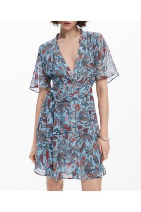 【デシグアル/Desigual】のPOSITIONALByN ワンピースショートスリーブ 人気、トレンドファッション・服の通販 founy(ファニー) ファッション Fashion レディースファッション Ladies' Fashion Online ワンピース Dress カラフル Colorful シューズ Shoes デニム Denim パターン Pattern パッチワーク Patchwork プリント Print メンズ Mens |ID:prp329100004597840