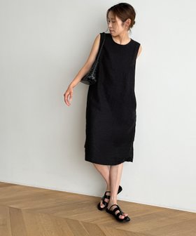 【キャナルジーン/CANAL JEAN】のEl mar リネンタンクミドルワンピース 人気、トレンドファッション・服の通販 founy(ファニー) ファッション Fashion レディースファッション Ladies' Fashion Online ワンピース Dress カーディガン Cardigan ポケット Pocket ミドル Middle 旅行 Travel |ID:prp329100004597850