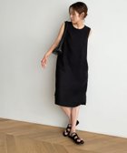 【キャナルジーン/CANAL JEAN】のEl mar リネンタンクミドルワンピース 人気、トレンドファッション・服の通販 founy(ファニー) ファッション Fashion レディースファッション Ladies' Fashion Online ワンピース Dress カーディガン Cardigan ポケット Pocket ミドル Middle 旅行 Travel thumbnail ブラック|ID: prp329100004597850 ipo3291000000032680233