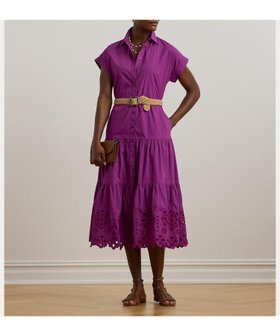 【ラルフローレン/RALPH LAUREN】 アイレット ブロードクロス ティアード シャツドレス人気、トレンドファッション・服の通販 founy(ファニー) ファッション Fashion レディースファッション Ladies' Fashion Online トップス・カットソー Tops/Tshirt シャツ/ブラウス Shirts/Blouses ワンピース Dress ドレス Party Dresses アイレット Eyelet シャーリング Shirring ショルダー Shoulder ティアード Tiered ティアードスカート Tiered Skirt ドレス Dress ドロップ Drop フェミニン Feminine ブロード Broad ループ Loop 半袖 Short Sleeve |ID:prp329100004597865