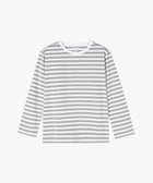 【アニエスベー ファム/agnes b. FEMME】のJ008 TS ボーダーTシャツ ホワイト×グレー|ID: prp329100004597871 ipo3291000000032680389