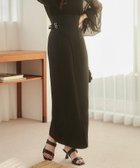 【ジュノア/JUNOAH】のMeiru ベルト付きIラインスカート ブラック|ID: prp329100004597879 ipo3291000000032680490