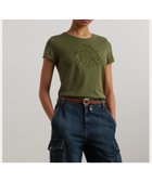 【ラルフローレン/RALPH LAUREN】のエンブロイダリーロゴ コットンブレンド ジャージー Tシャツ 300グリーン|ID: prp329100004597893 ipo3291000000032680676