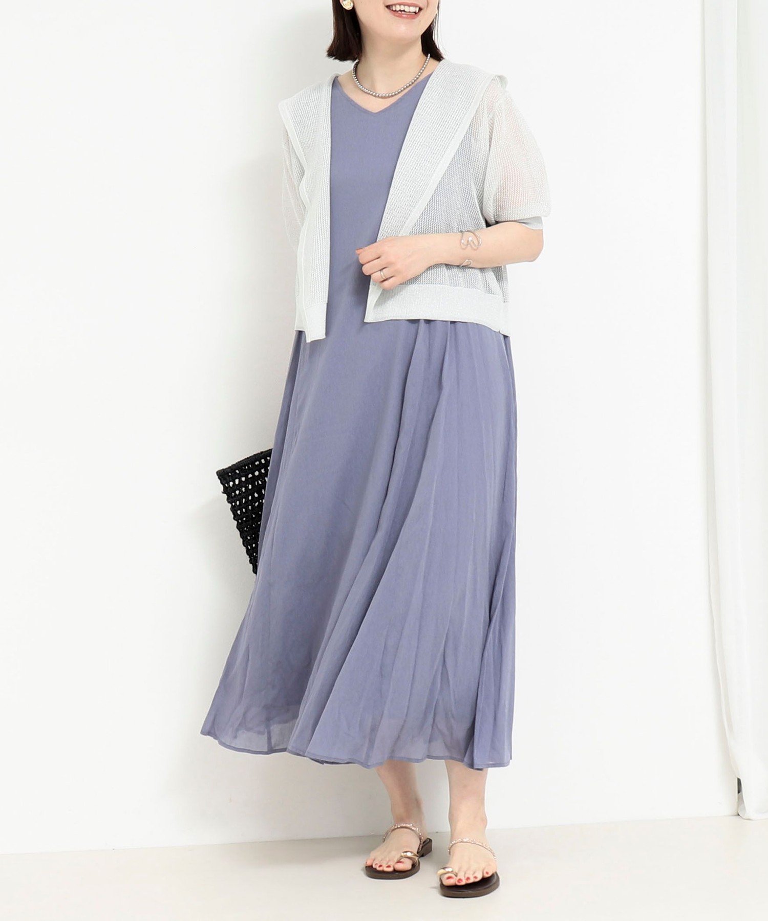 【ノーリーズ/NOLLEY'S】の麻調シアー2WAYパネルフレアワンピース インテリア・キッズ・メンズ・レディースファッション・服の通販 founy(ファニー) 　ファッション　Fashion　レディースファッション　Ladies' Fashion Online　ワンピース　Dress　エアリー　Airy　シアー　Sheer　定番　Standard　人気　Popularity　フレア　Flare　ラウンド　Round　おすすめ　Recommend　夏　Summer　旅行　Travel　エレガント 上品　Elegant　2025年　2025　2025春夏・S/S　Ss,Spring/Summer,2025　パープル|ID: prp329100004597898 ipo3291000000032680719