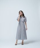 【ナチュラル ビューティー ベーシック/NATURAL BEAUTY BASIC】のスキッパーフォルムシャツワンピース チャコールストライプ2|ID: prp329100004597934 ipo3291000000032681014