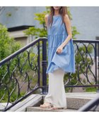 【プロポーション ボディドレッシング/PROPORTION BODY DRESSING】の《EDIT COLOGNE》ティアードミニワンピース 人気、トレンドファッション・服の通販 founy(ファニー) ファッション Fashion レディースファッション Ladies' Fashion Online ワンピース Dress おすすめ Recommend デニム Denim ノースリーブ No Sleeve フレア Flare リボン Ribbon 夏 Summer thumbnail ブルー|ID: prp329100004597937 ipo3291000000032681054
