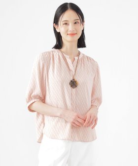 【トランスワーク/TRANS WORK】の【UV対策】【ウォッシャブル】ラインキューブプリントキーネックブラウス 人気、トレンドファッション・服の通販 founy(ファニー) ファッション Fashion レディースファッション Ladies' Fashion Online トップス・カットソー Tops/Tshirt シャツ/ブラウス Shirts/Blouses インナー Inner ウォッシャブル Washable サテン Satin シンプル Simple プリント Print ロンドン London エレガント 上品 Elegant 抗菌 Antibacterial 春 Spring 秋 Autumn/Fall 羽織 Haori |ID:prp329100004597950
