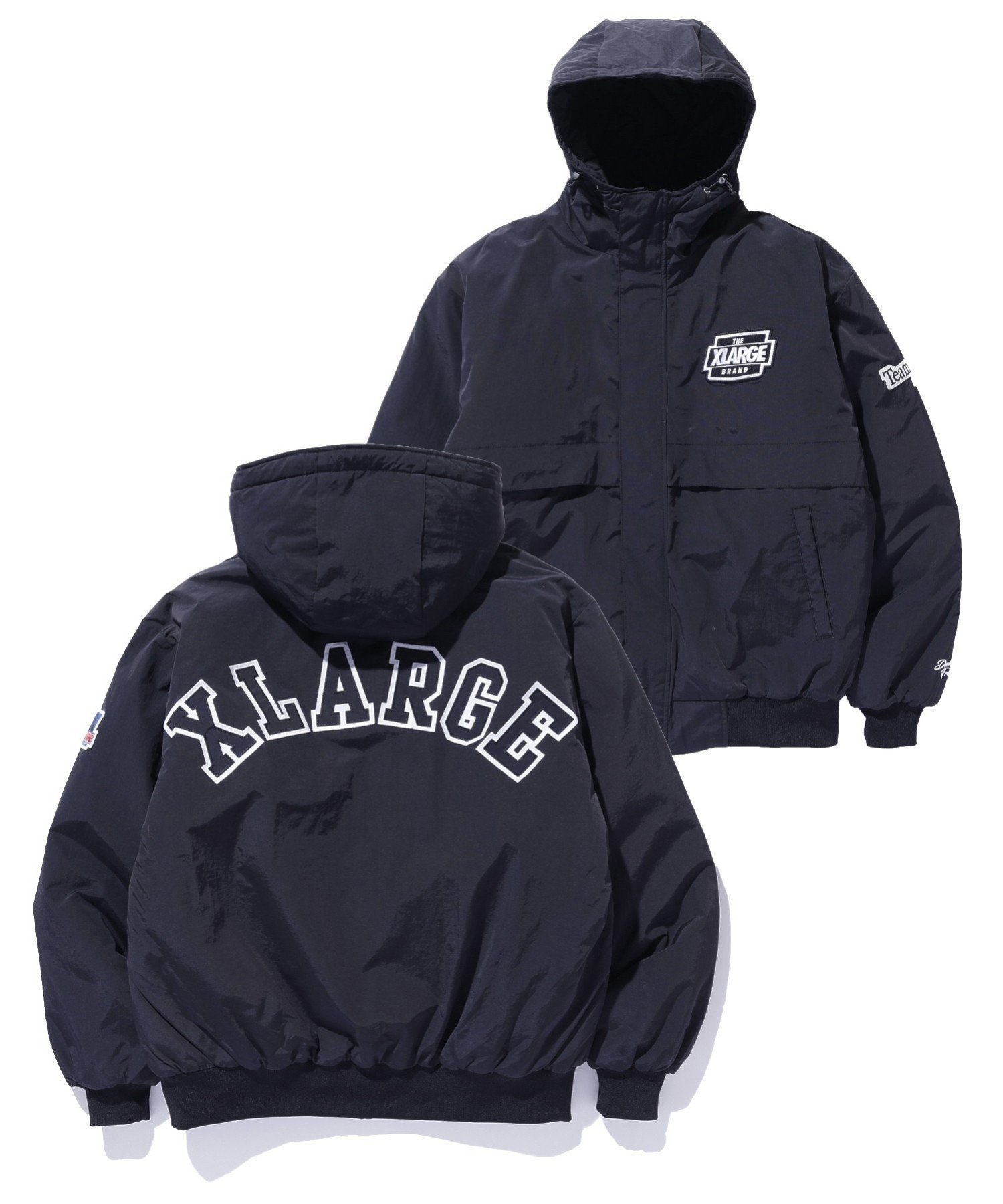 【エクストララージ/XLARGE / MEN】のNYLON PUFFER JACKET XLARGE 人気、トレンドファッション・服の通販 founy(ファニー) 　ファッション　Fashion　メンズファッション　Fashion for Men　グラフィック　Graphic, Graphic Design　フロント　Front, Front Design　ベーシック　Basic, Essential　人気　Popular, Best Seller　 other-1|ID: prp329100004597952 ipo3291000000033851473