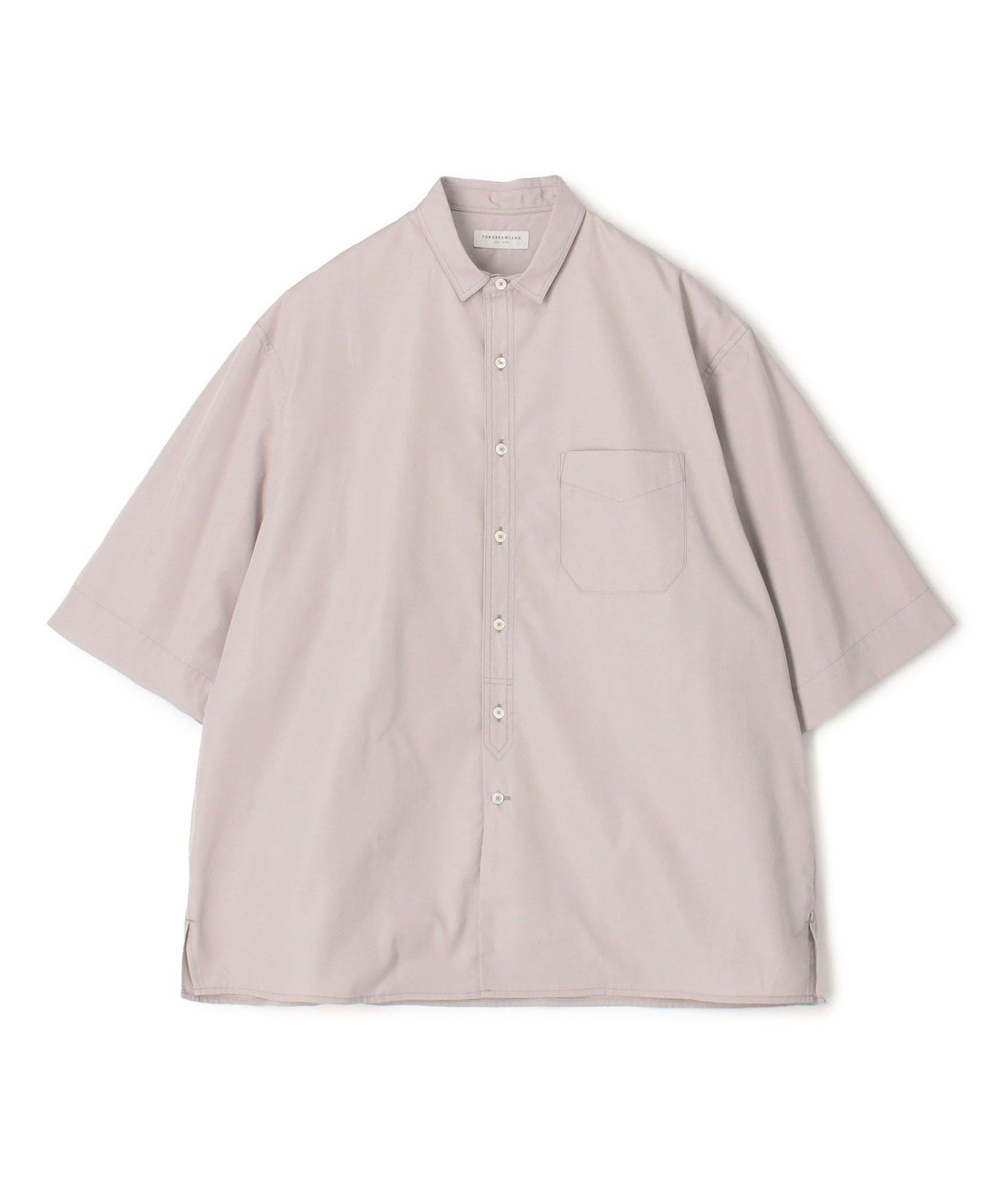 【トゥモローランド/TOMORROWLAND / MEN】のコットンポプリン ショートスリーブシャツ インテリア・キッズ・メンズ・レディースファッション・服の通販 founy(ファニー) 　ファッション　Fashion　メンズファッション　Men's Style Online　フィット　Fit　リラックス　Relax　半袖　Short Sleeve　41 ライトベージュ|ID: prp329100004597999 ipo3291000000032681543